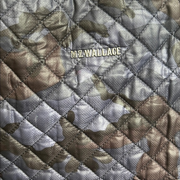 MZ Wallace Blue Camouflage Quilted Used Backpack! - Picture 3 of 16